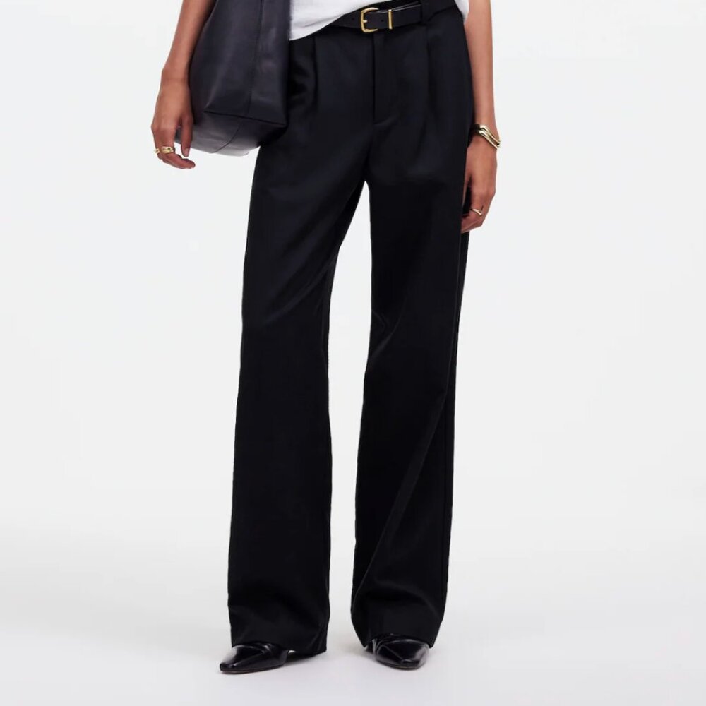 Madewell, Slouchy Straight Pants in Drapey Twill, size 00
